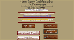 Desktop Screenshot of homerangerealestate.com